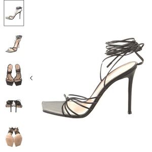 Gianvito Rossi Black Strappy Heels